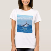 Maui Hawaii Ocean Whale Tail T-shirt (Voorkant)