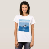 Maui Hawaii Ocean Whale Tail T-shirt (Voorkant volledig)