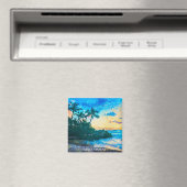Maui Hawaii Olieverf Illustratie reis Magneet (Insitu (Vaatwasser))