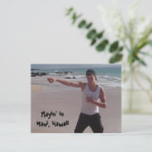 Maui Hawaii op de strand Briefkaart (Staand voorkant)