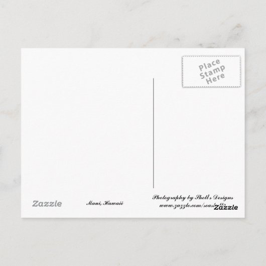 Maui Hawaii op de strand Briefkaart (Achterkant)
