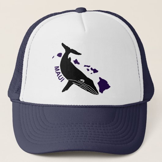 Maui - Hawaii Paarse eilanden Humpback Trucker Pet (Voorkant)
