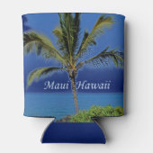 Maui Hawaii Palm Tree Photography Blikjeskoeler (Achterkant)