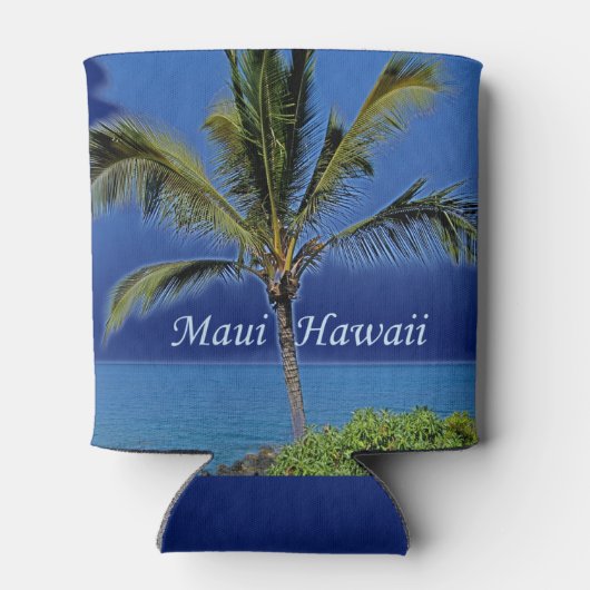 Maui Hawaii Palm Tree Photography Blikjeskoeler (Achterkant)