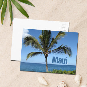 Maui Hawaii Palm Tree Schilderachtig Briefkaart