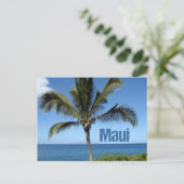 Maui Hawaii Palm Tree Schilderachtig Briefkaart (Staand voorkant)