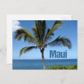 Maui Hawaii Palm Tree Schilderachtig Briefkaart (Voorkant / Achterkant)