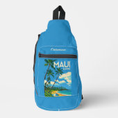 Maui Hawaii Palm Trees Beach Sling Bag (Voorkant)