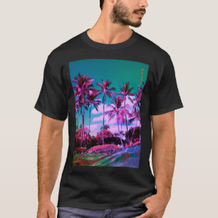 Maui Hawaii Palmen bomen T-shirt
