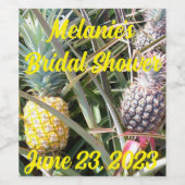 Maui Hawaii Pineapple Hartelijk dank Wijn Etiket (Enkel label)