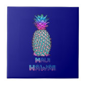 Maui Hawaii Pineapple Tegeltje (Voorkant)