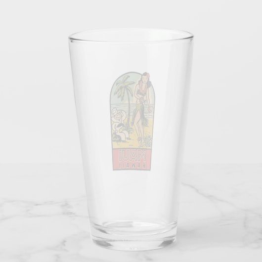 Maui, Hawaii - Pint Glass Glas (Achterkant)