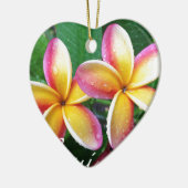 Maui Hawaii Plumeria Flowers Keramisch Ornament (Links)