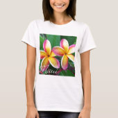 Maui Hawaii Plumeria Flowers T-shirt (Voorkant)