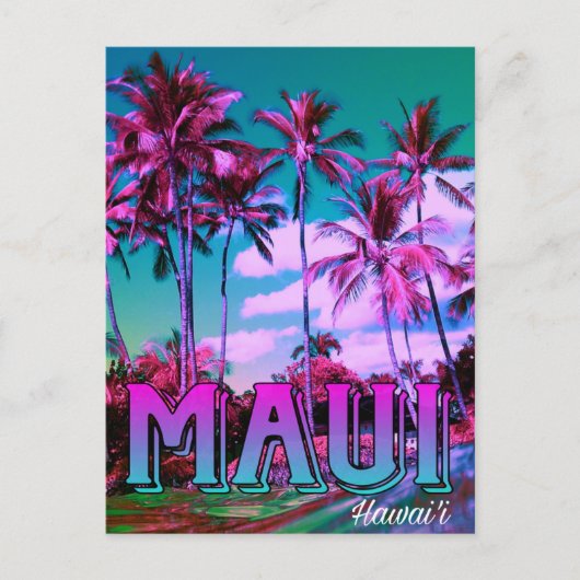 Maui Hawai'i Postcard  Briefkaart (Voorkant)