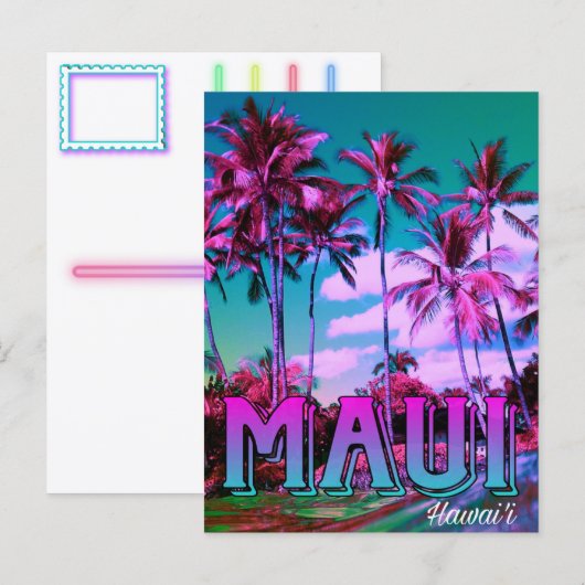 Maui Hawai'i Postcard  Briefkaart (Voorkant / Achterkant)