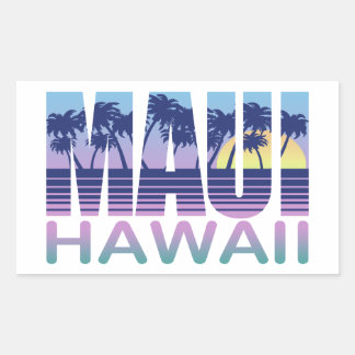 Maui Hawaii Rechthoekige Sticker