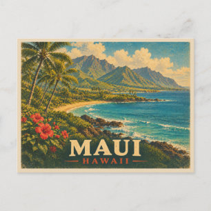 Maui Hawaii Reis naar het verleden Briefkaart
