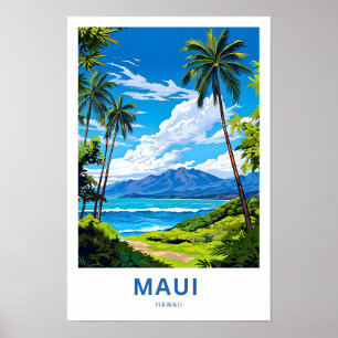 Maui Hawaii Reisprint Poster