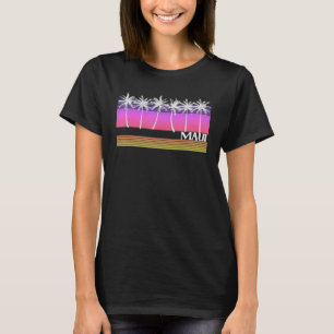 Maui Hawaii Retro Style strand Surf Sunset T-shirt
