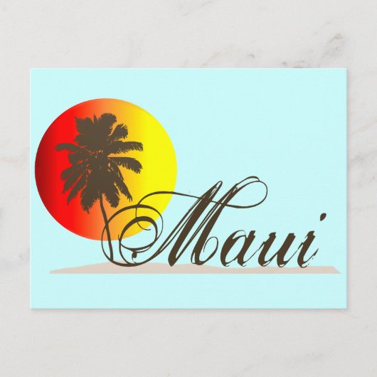 Maui Hawaii Souvenir Briefkaart (Voorkant)