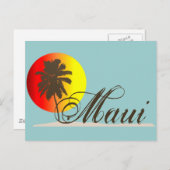 Maui Hawaii Souvenir Briefkaart (Voorkant / Achterkant)