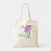Maui Hawaii Souvenir Palm Tree Hawaiian Island Sun Tote Bag (Achterkant)