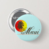 Maui Hawaii Souvenir Ronde Button 5,7 Cm (Voorkant /achterkant)