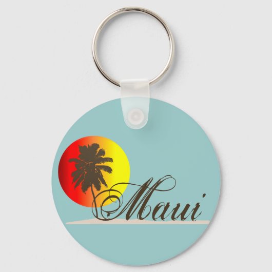 Maui Hawaii Souvenir Sleutelhanger (Voorkant)