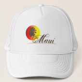 Maui Hawaii Souvenir Trucker Pet (Voorkant)