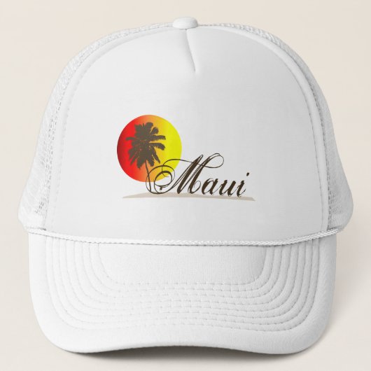 Maui Hawaii Souvenir Trucker Pet (Voorkant)