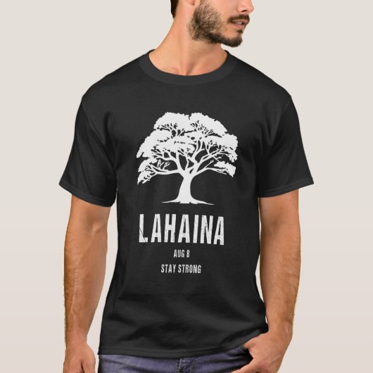 Maui Hawaii Sterke Maui Wildfire Lahaina Overleven T-shirt (Voorkant)