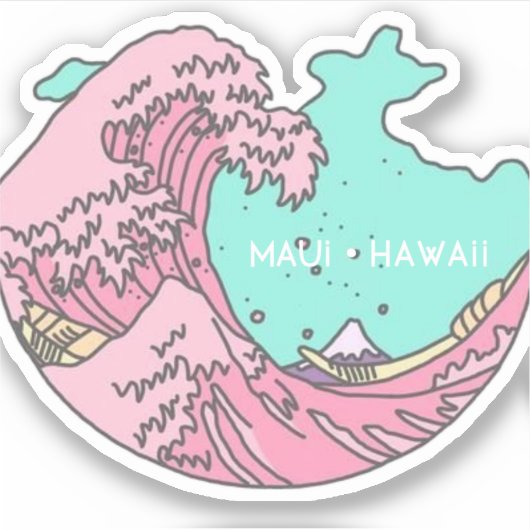 Maui Hawaii sticker (Voorkant)