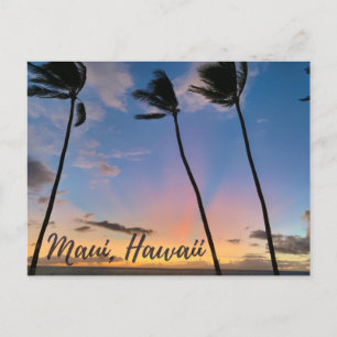 Maui Hawaii Sunset Briefkaart