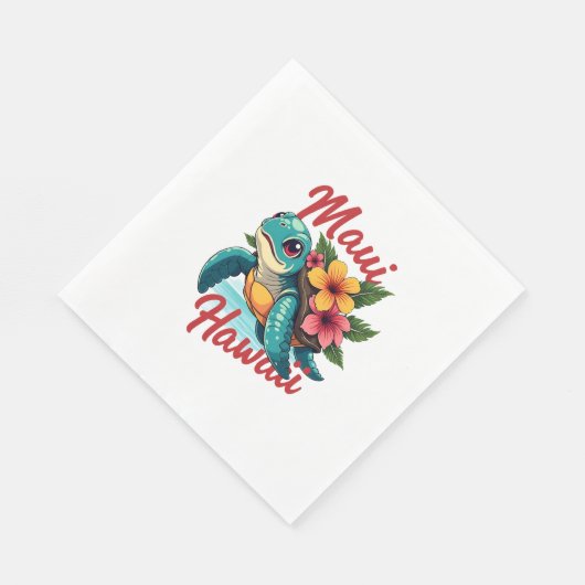 Maui Hawaii T Shirt Meisje Vrouwen Kinder Zee Schi Servet (Hoek)