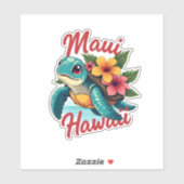 Maui Hawaii T Shirt Meisje Vrouwen Kinder Zee Schi Sticker (Vel)