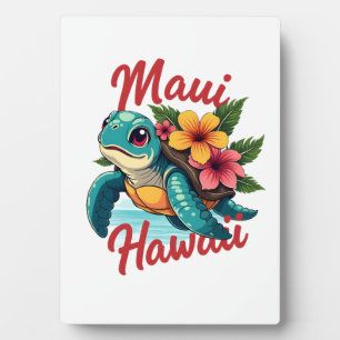 Maui Hawaii T-shirt meisje vrouwen kinderen zee sc Fotoplaat