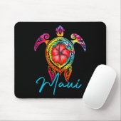 Maui Hawaii Tie Dye Zee Turtle Muismat (Met muis)
