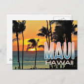 Maui, Hawaii Travel Briefkaart (Voorkant / Achterkant)