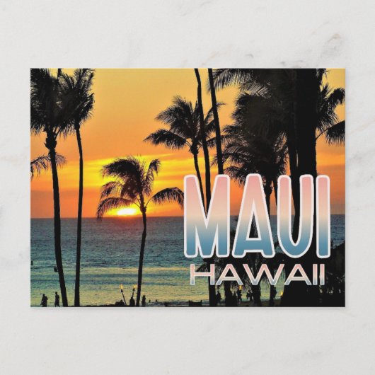 Maui, Hawaii Travel Briefkaart (Voorkant)