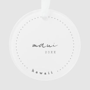 Maui, Hawaii Travel United States Simple Ornament