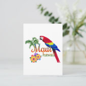 Maui Hawaii Tropical Island Parrot Briefkaart (Staand voorkant)