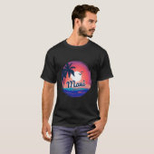 Maui Hawaii Tropical Paradise Hawaiian Vacation Ma T-shirt (Voorkant volledig)