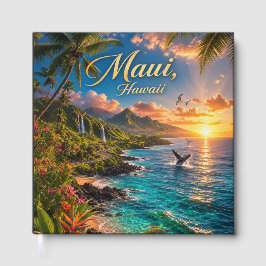 Maui Hawaii Tropische Kustlijn Reisposter Gastenboek