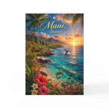 Maui Hawaii Tropische Kustlijn Reisposter