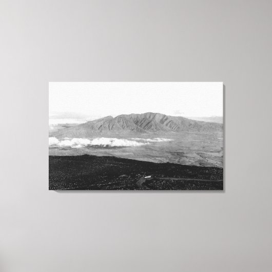 Maui, Hawaii - Uitzicht van de top van Haleakala Canvas Afdruk (Voorkant)