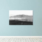 Maui, Hawaii - Uitzicht van de top van Haleakala Canvas Afdruk (Insitu (Houten vloer))