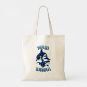 Maui Hawaii Vacation Tribal Orcas Tote Bag (Achterkant)