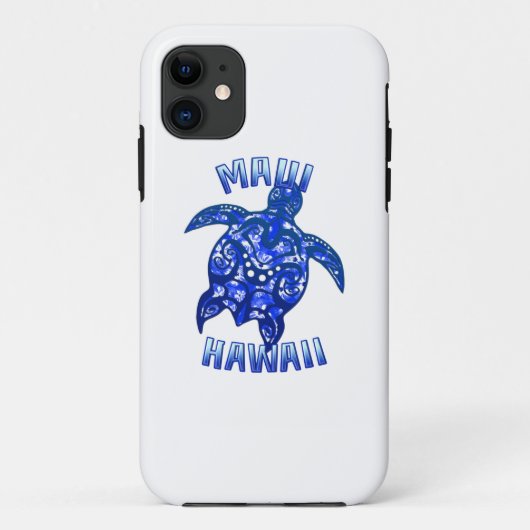 Maui Hawaii Vacation Tribal Turtle Case-Mate iPhone Case (Achterkant)