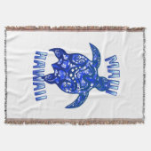 Maui Hawaii Vacation Tribal Turtle Deken (Voorkant)